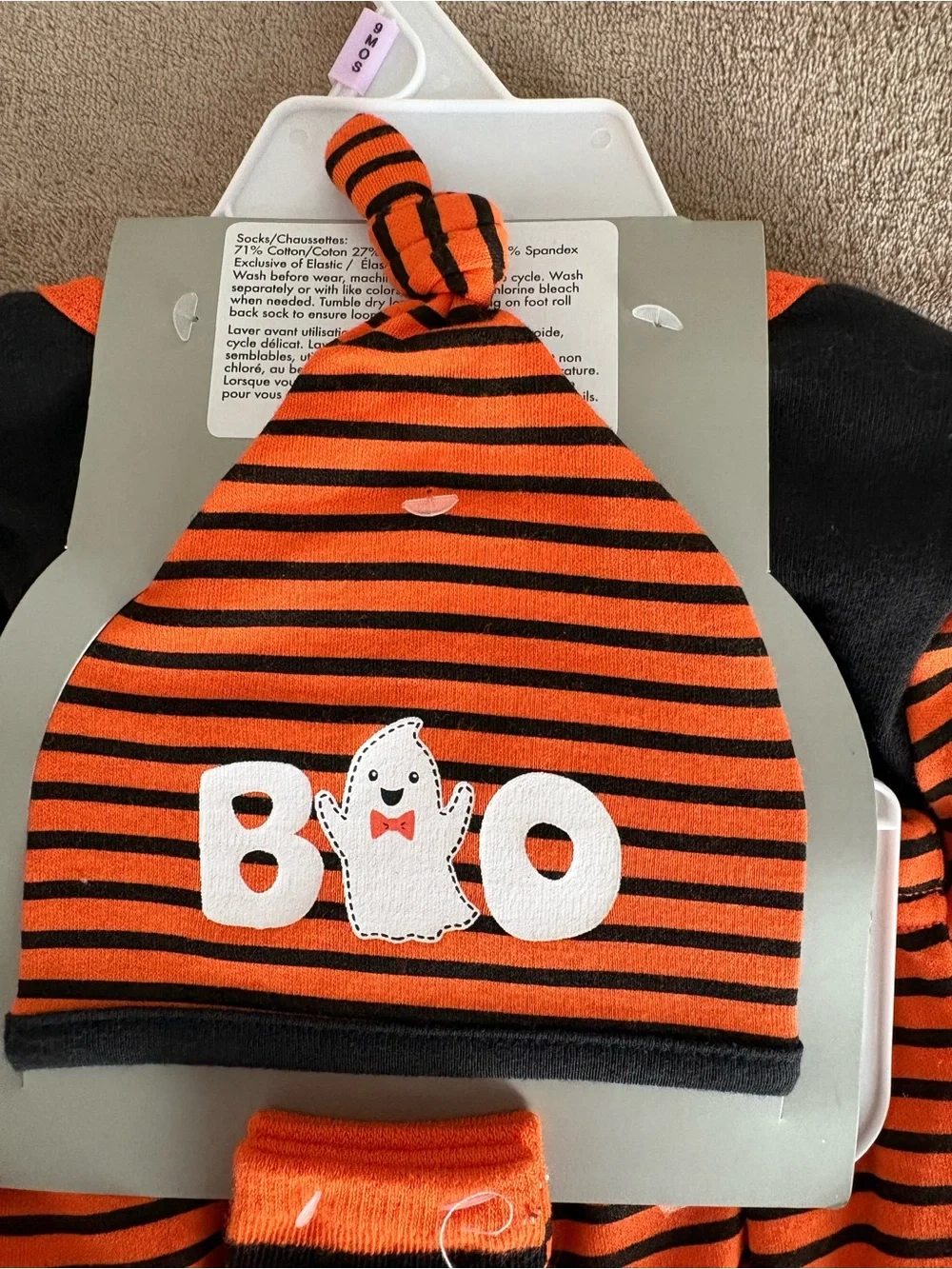 Baby Essentials Scary Handsome Halloween 4 Piece Outfit Set 9M NWT